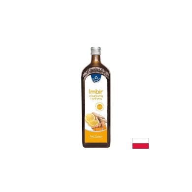 Сок от джинджифил с куркума и лимон, 980 ml