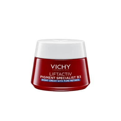 Vichy LIFTACTIV B3 + RETINOL ANTI-DARK SPOTS НОЩЕН КРЕМ С ЧИСТ РЕТИНОЛ против хиперпигментни петна и бръчки 50 мл  Описание на продукта