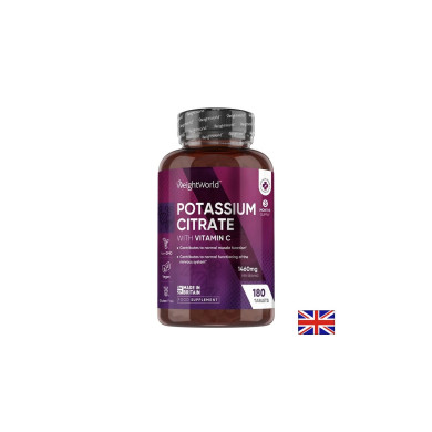 Калий цитрат 690 mg + Витамин C 40 mg Мускули, нерви и сърце 180 таблетки
