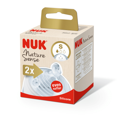 NUK NATURE SENSE биберон за храна силикон S, 2бр. Softer