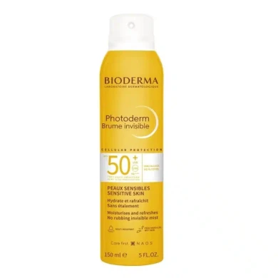 Bioderma Photoderm Brume Invisible SPF50+Прозрачен слънцезащитен спрей за лице и тяло 150мл