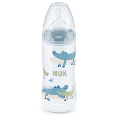NUK First Choice РР шише Temperature control 300мл силикон микс + box