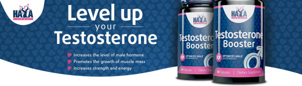 Haya Labs Testosterone Booster /Бабини зъби, Трибулус, Мака  / 60 Caps.