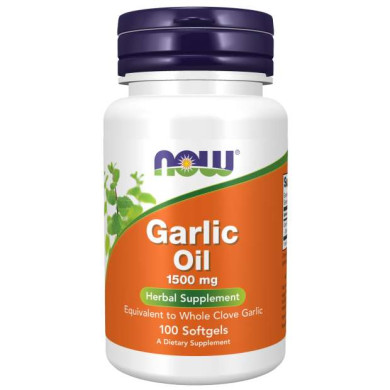 Now - Garlic Oil   /Екстракт от чесън 1500Мг - 100 Дражета