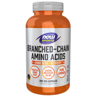 Now Sports - Branched Chain Amino Acids / Верижно-разклонени аминокиселини 800 Мг - 240 Капсули
