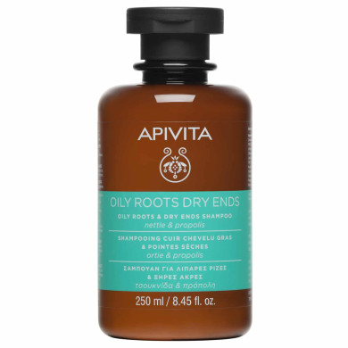 APIVITA OILY ROOTS DRY ENDS Шампоан за мазен скалп и сухи краища 250 мл.