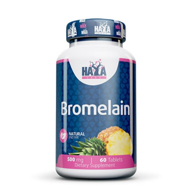 Haya Labs Bromelain / Бромелаин 500mg / 60 Caps.