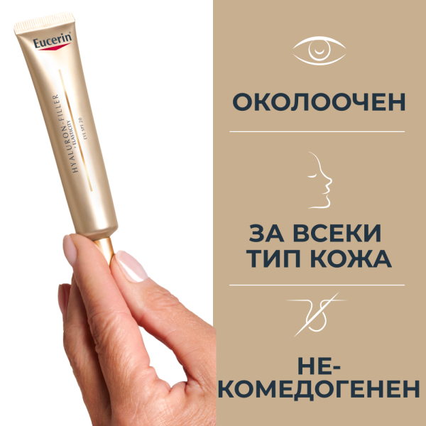 Eucerin® Комплект против старенее и възрастови петна Hyaluron-Filler+Elasticity Дневен Крем SPF30 + Hyaluron-Filler+Elasticity Околоочен крем