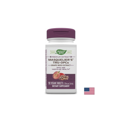 Masquelier's® Tru-OPCs™ Grape Seed Extract / Екстракт от гроздово семе, 90 таблетки Nature’s Way