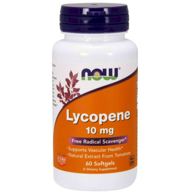 Now - Lycopene /Ликопен 10 Мг - 60 Дражета