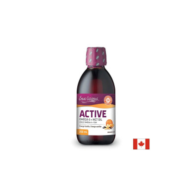Sea-Licious® Active Omega-3 with Vitamin D3 & MCT Oil - Омега-3 + витамин D3 и МСТ, 250 ml Natural Factors