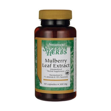 SWANSON Mulberry Leaf Extract 500mg. / 60 Caps