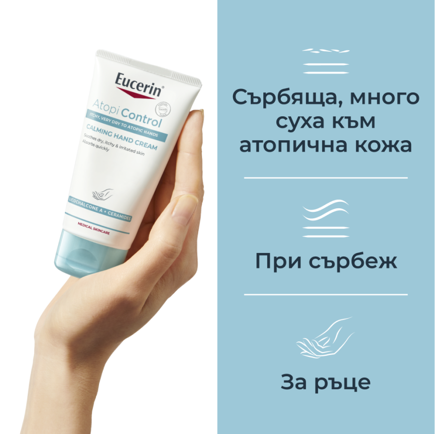 Eucerin AtopiControl Kрем за ръце 75мл
