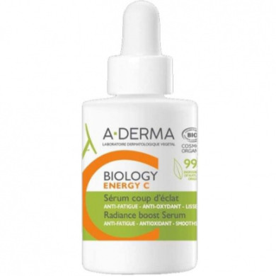 A-Derma Biology Energy C Озаряващ бустер серум 30 ml