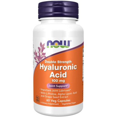 Now - Hyaluronic Acid / Хиалуронова Киселина 100 Мг - 60 Капсули