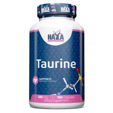 Haya Labs Taurine / Таурин 500mg. / 100 Caps.