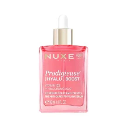 Nuxe Prodigieuse Hyalu-Boost Озаряващ серум против тъмни петна 30 ml + подарък несесер