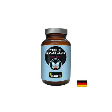 Трибулус 200 mg + Мака 200 mg + Гуарана 100 mg – Енергия, тонус и либидо, 90 капсули