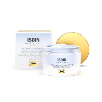 ISDIN Isdinceutics Hyaluronic Moisture Normal to dry Ултра лек крем за лице с хиалуронова киселина за нормална към суха кожа 50мл