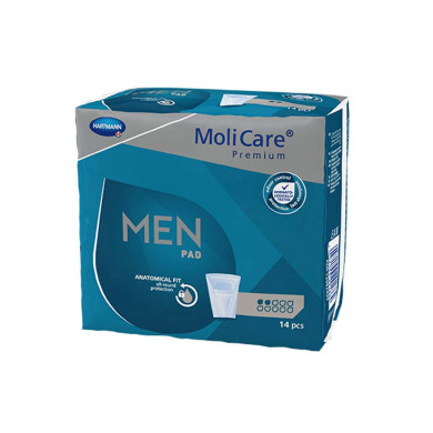 МОЛИКЕЪР Men Подложки за мъже 2 капки x14 бр