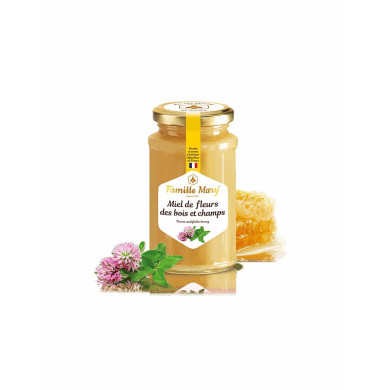 Miel de fleurs des bois et champs /Пчелен мед букет от полски и горски цветя и билки, 360 g Famille Mary