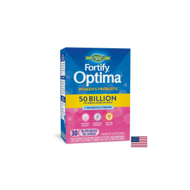 Пробиотик за жени - Fortify Optima Women’s Probiotic, 50 млрд. активни пробиотици, 30 капсули