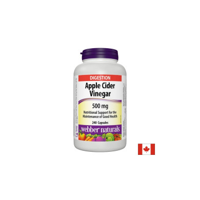 Apple Cider Vinegar - Ябълков оцет, 500 mg,  240 капсули