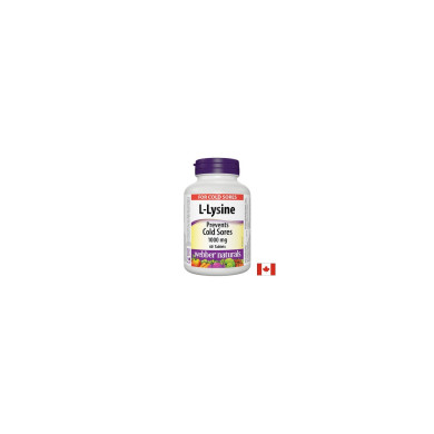 L-Lysine/ Л-Лизин 1000 mg х 60 таблетки Webber Naturals