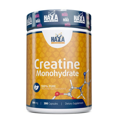 Haya Labs Sports Creatine Monohydrate / Креатин Монохидрат 500mg / 200 Caps.
