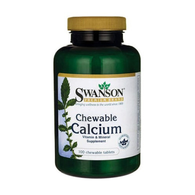 SWANSON Chewable Calcium 500mg. / 100 Chew