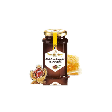 Miel de châtaignier du Périgord/ Френски пчелен мед от кестени (ядливи) от Дордония, 360 g Famille Mary