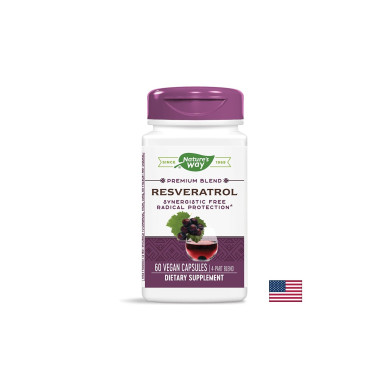 Resveratrol - Ресвератрол, 60 капсули  Nature’s Way