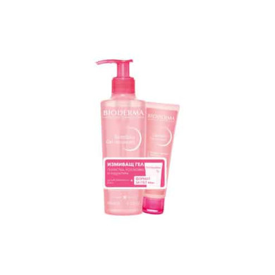 Bioderma Sensibio Мек почистващ пенещ се гел за чувствителна кожа 200мл+ 45ml Промо