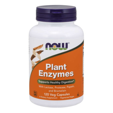 Now - Plant Enzymes / Растителни Ензими - 120 Капсули