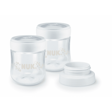 NUK NATURE SENSE контейнери за кърма, 2бр + адаптор