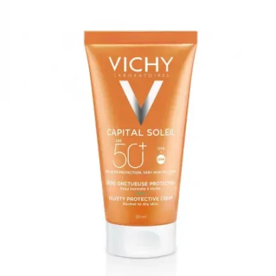 Vichy Capital Soleil SPF50+ Кадифен слънцезащитен крем за лице 50 ml