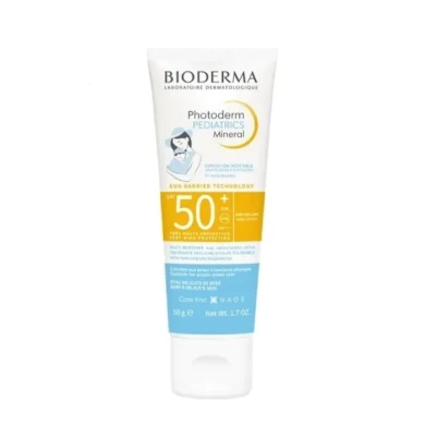 Bioderma Photoderm Pediatrics Mineral SPF50+ Слънцезащитен минерален крем за бебета и деца 50 гр