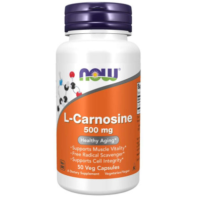 Now - L-Carnosine / Л-Карнозин 500 Мг - 50 Капсули