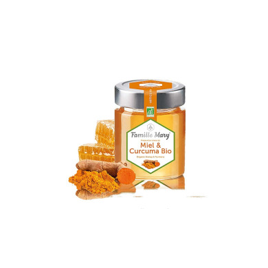 Miel & Curcuma Bio / Мед и куркума био, 170 g Famille Mary