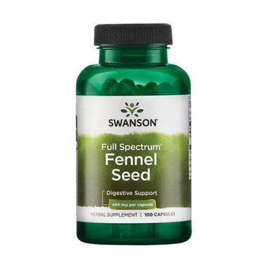 SWANSON Fennel 480mg. / 100 Caps