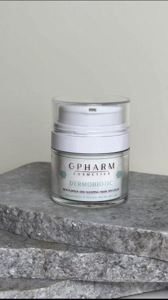 Дермобиотик® овлажнител и нощна маска 2 в 1 богат Gpharm 50 мл