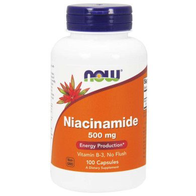 Now - Niacinamide / Витамин Б3 500 Мг - 100 Капсули