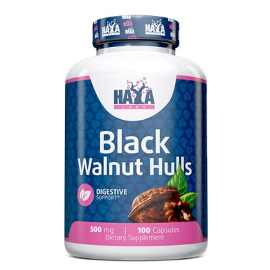Haya Labs Black Walnut Hulls / Черен Орех Екстракт500mg. / 100 caps.