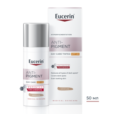Eucerin Anti-Pigment Оцветен днeвен крем с SPF30 Тъмен, 50мл