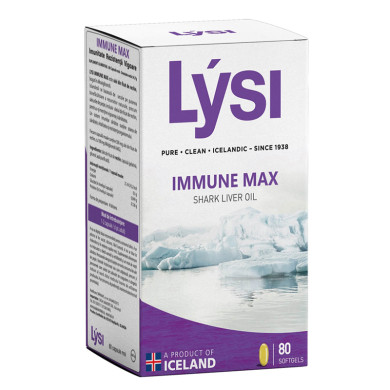 Масло от черен дроб на акула – силен имунитет 500 mg, 80 софтгел капсули Lysi