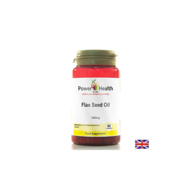 Ленено масло за сърцето, кожата и косата 1000 mg, 60 капсули