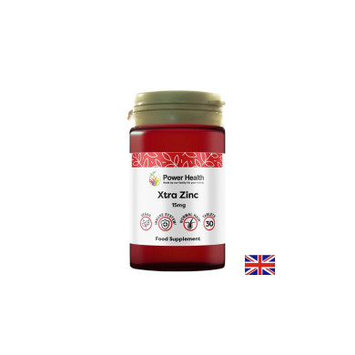 Xtra Zinc (Цинк цитрат) Силен имунитет и здрава кожа 15 mg, 30 таблетки