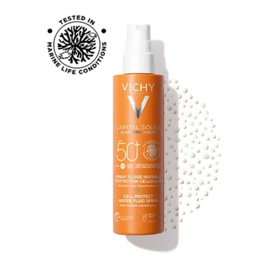 Vichy Capital Soleil Cell Protect SPF50+ Флуиден спрей за защита на кожните клетки 200 мл