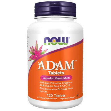 Now - Adam Men`s Vitamins / Витамини за Мъже - 120 Таблетки