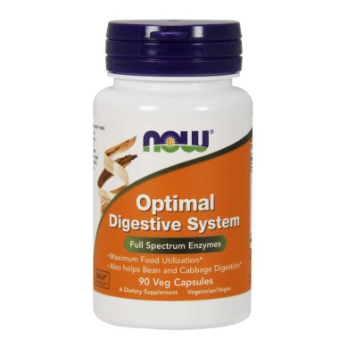 Now - Optimal Digestive System / Храносмилателни Ензими - 90 Капсули